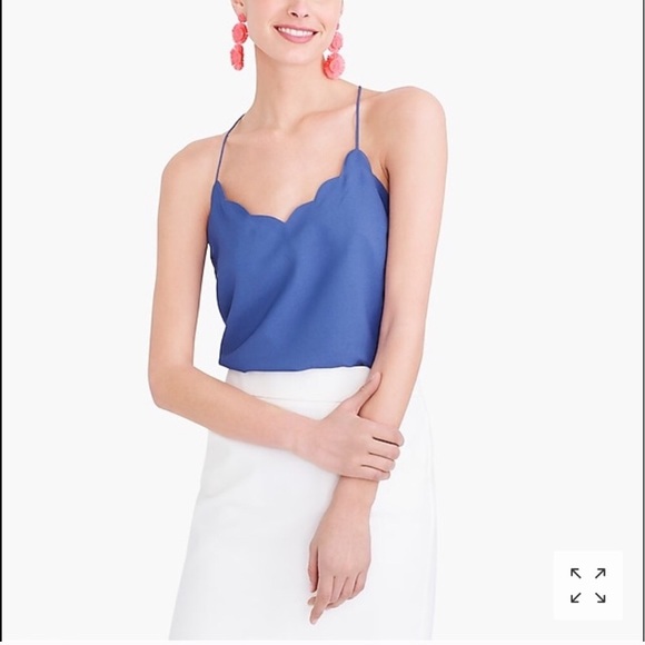 🤩🥳 HOST PICK! 🥳🤩 J Crew Mercantile Scalloped top - new with tag - Picture 5 of 6